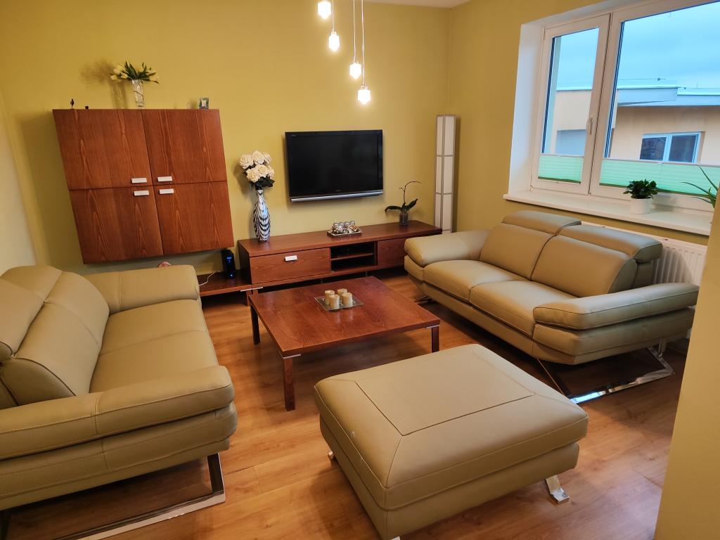 elegantní interiér s luxusní koženou pohovkou MARA(1)